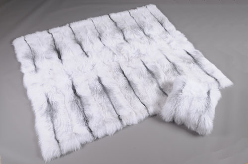 Arctic Marble Fox Fur Hat